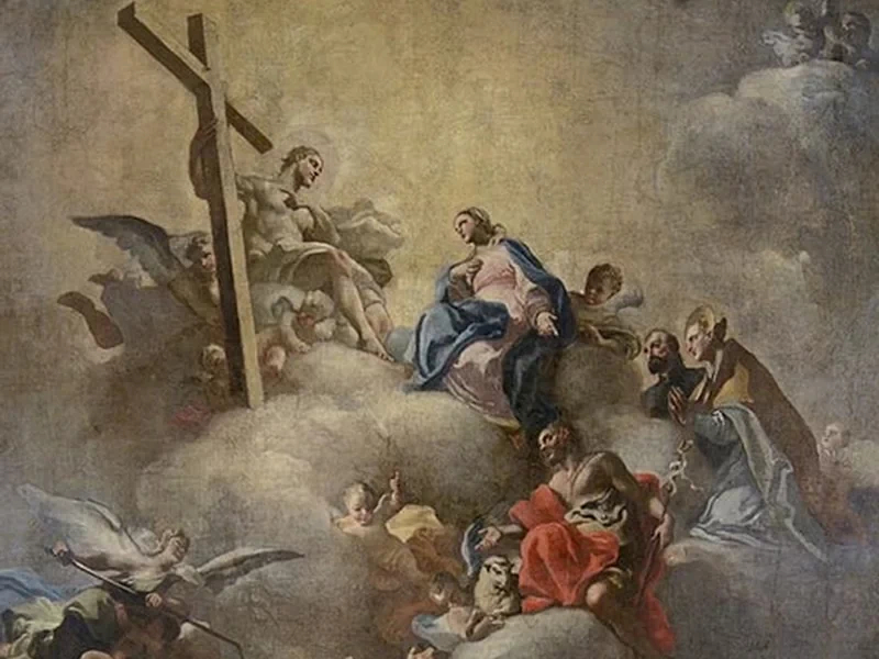 1686-Leonardo Antonio Olivieri - soffitto dell'Oratorio dell'Arciconfraternita dei Nobili di Santa Maria della Misericordia, Napoli